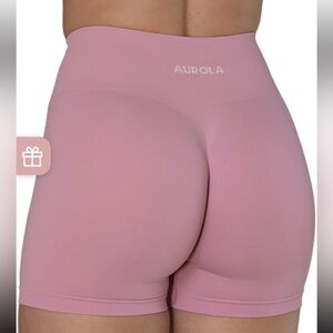 Aurola High-Rise Pink Seamless Bike Shorts